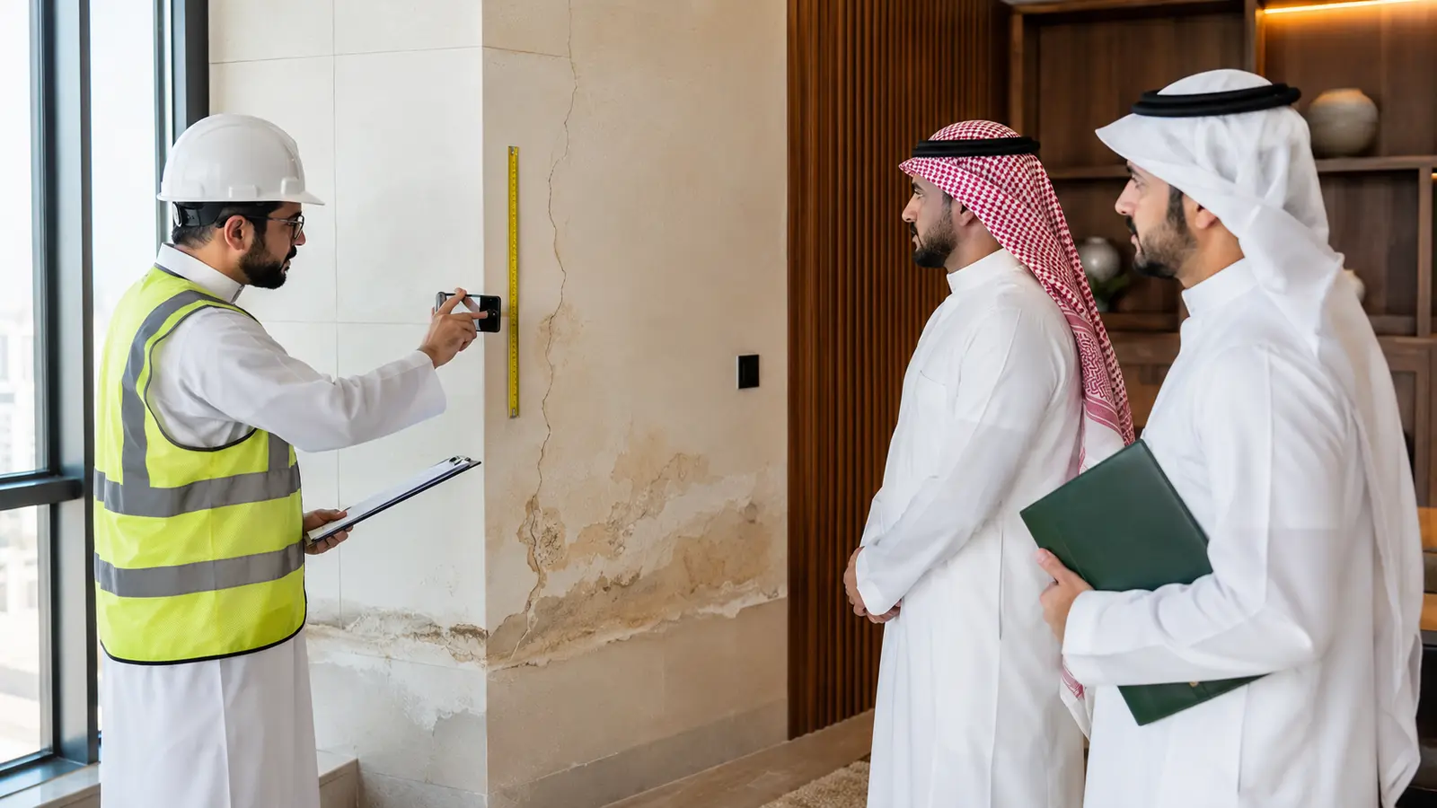 معاينة قضائية في السعودية لتوثيق أضرار عقار وإثبات حالته قبل تغير المعالم