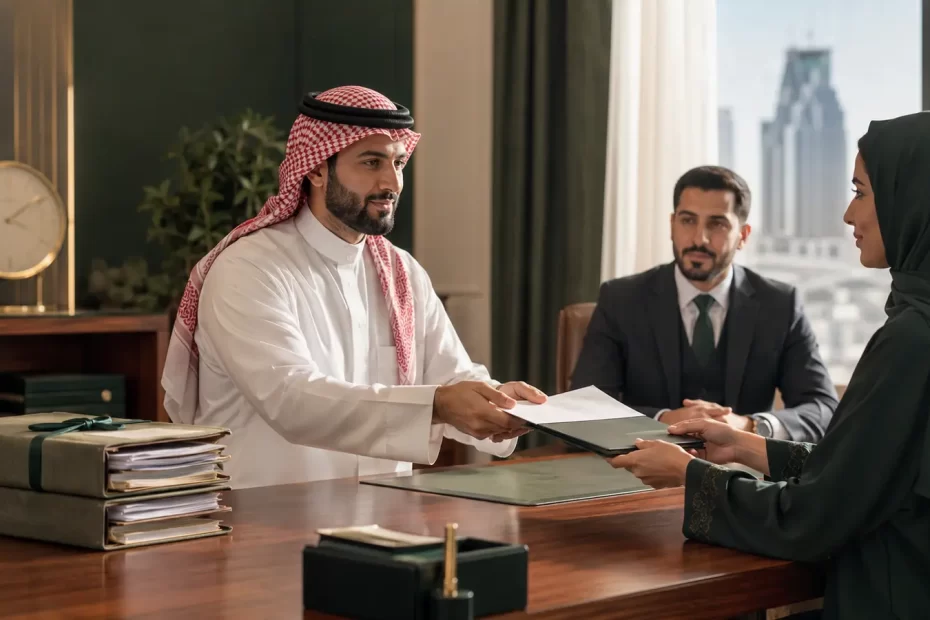 الوفاء الاختياري بدين قديم في السعودية وتسليم وثيقة السداد بحضور محامٍ